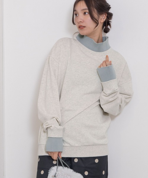 POU DOU DOU（プードゥドゥ） トレーナー スウェット ハイネックニット