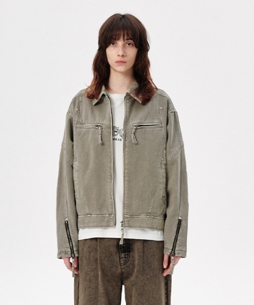 MAHAGRID 革ジャン ライダース 「mahagrid/マハグリッド」OVERDYED 