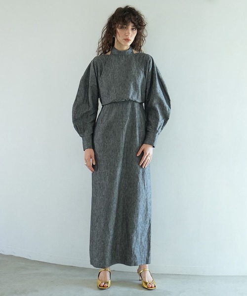 CLANE（クラネ） ワンピース HALTER LAYERED ONEPIECE : ZOZOTOWN