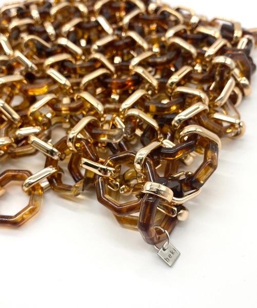 THE MILES ベスト ジレ heki ヘキ Tortoiseshell style ring