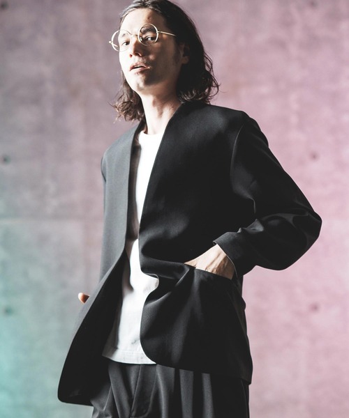 GLIMCLAP コート ジャケット mj9878- Minimal detail jacket ボタン