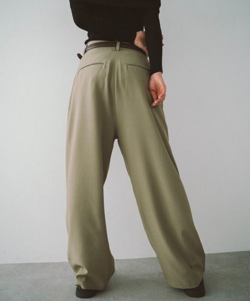 MUSINSA STANDARD LADY'S_ワンタックワイドスラックス_4色 Aunt Marie's スラックス パンツ 「S，M，Lサイズ展開」タック