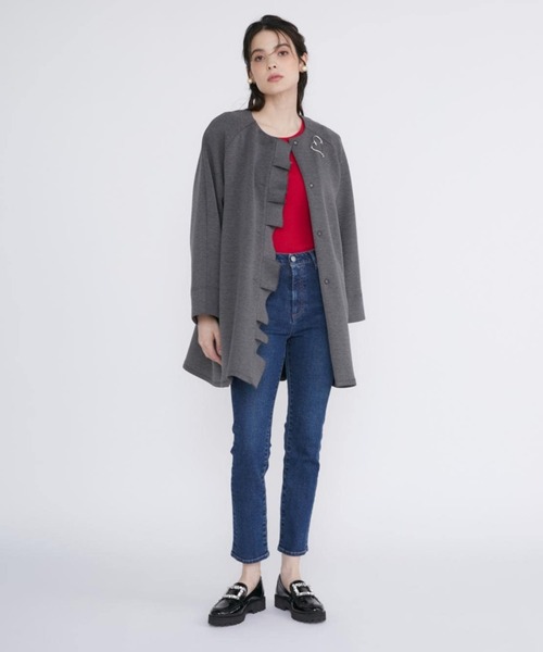 ジーンズ デニム デニムパンツ 「Maglie Jeans」スリムストレートデニムパンツ「カイハラデニム」 レディースの画像