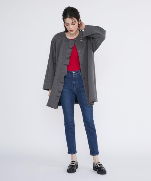 ジーンズ デニム デニムパンツ 「Maglie Jeans」スリムストレートデニムパンツ「カイハラデニム」 レディースの画像
