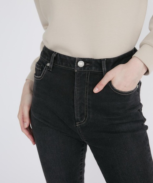 ジーンズ デニム デニムパンツ 「Maglie Jeans」スリムストレートデニムパンツ「カイハラデニム」 レディースの画像