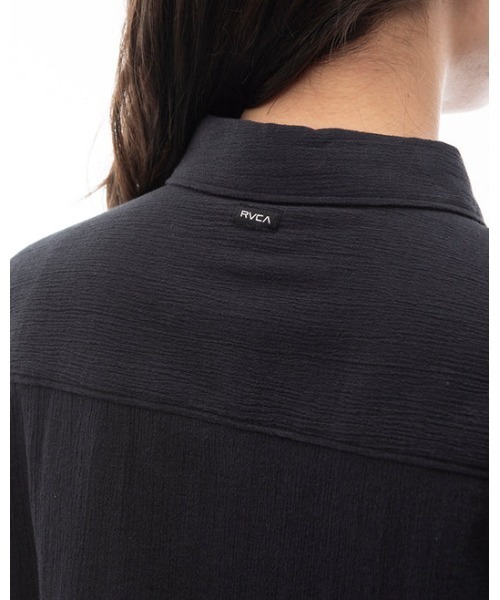 ブラウス シャツ RVCA レディース GIMME COVERUP ロングスリーブシャツ 「2024年夏モデル」/ルーカレトロテイスト花柄長袖シャツ RVCA ブラウス シャツ レディース GIMME COVERUP ロングスリーブ
