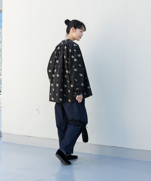 パンツ デニム ジーンズ デニムボリュームパンツ レディース 