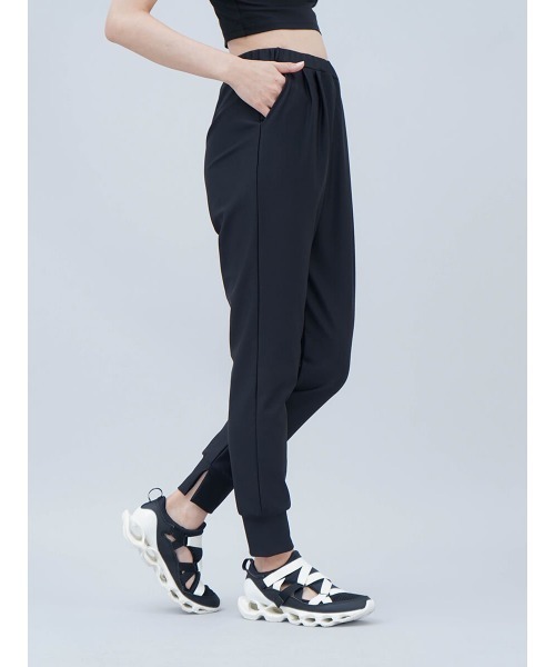 YORT パンツ 「ストレッチ」インスリットジョガーパンツ レディース