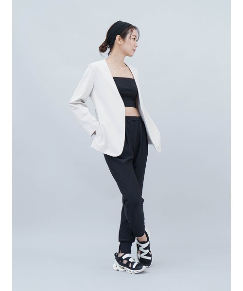 YORT パンツ 「ストレッチ」インスリットジョガーパンツ レディース
