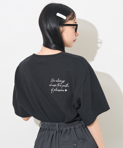 tシャツ ハート刺繍Tシャツ レディース FREAK'S STORE tシャツ センターハート刺繍Tシャツ レディース