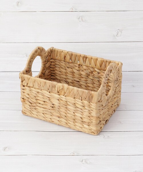 無印良品（MUJI） 収納 重なるラタン長方形バスケット・大 （V）約幅