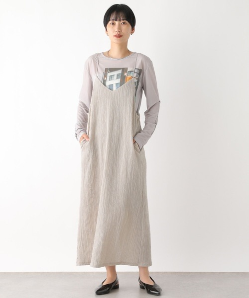 ⭐︎まるこ　LEPSIM ジャガードインナー付きワンピース 結婚式／オケージョン】ジャガードインナー付きワンピース