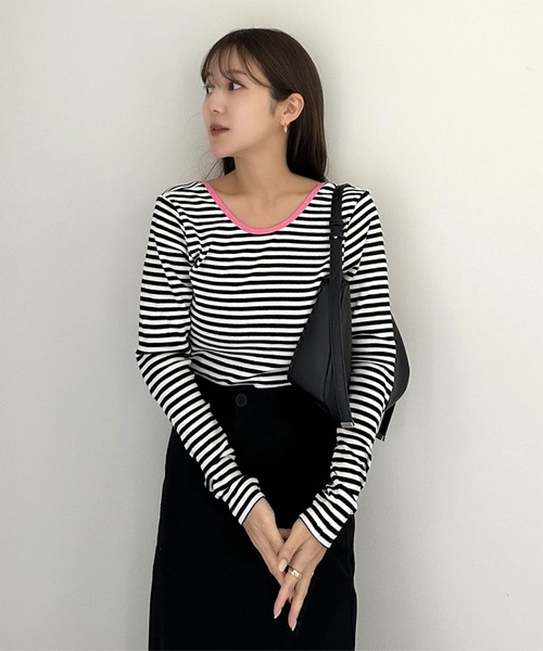 tシャツ 2WAYアレンジカットソー レディース KOBE LETTUCE tシャツ 「 yuiさんコラボ 」選べる2タイプ×半袖