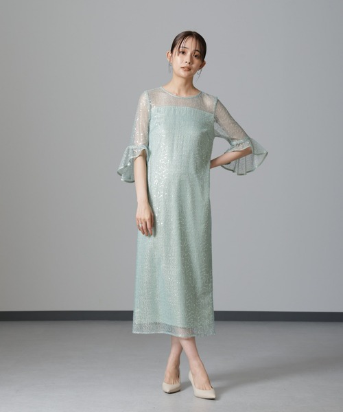 ドレス troisieme chaco/SPANGLE LACE ワンピース_7