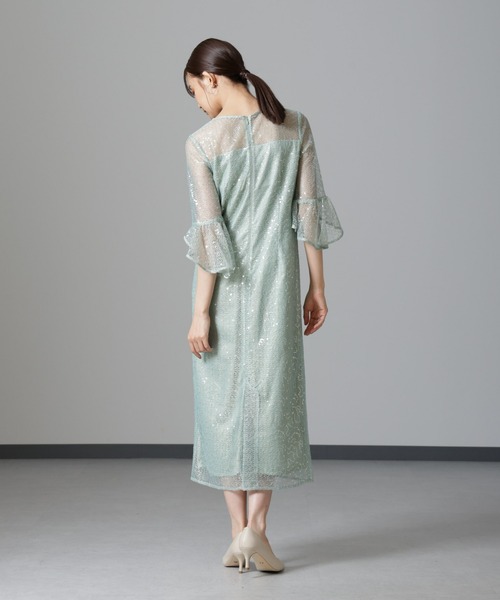ドレス troisieme chaco/SPANGLE LACE ワンピース_9
