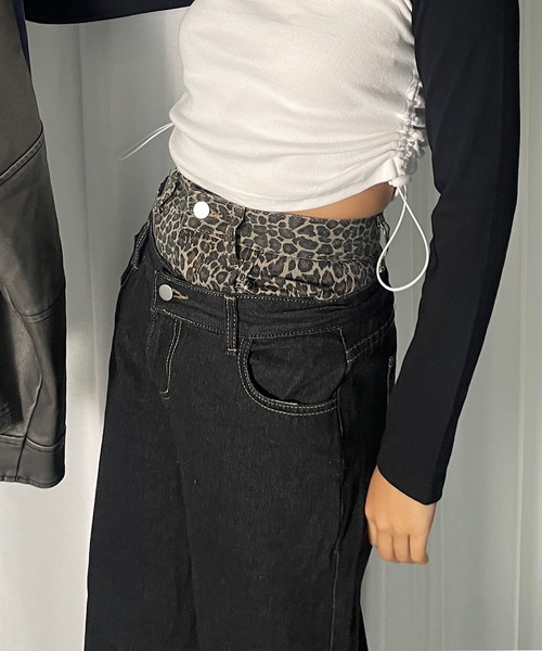 D&G ヒョウ柄ジーンズ 26/40 D&G ヒョウ柄ジーンズ 26/40