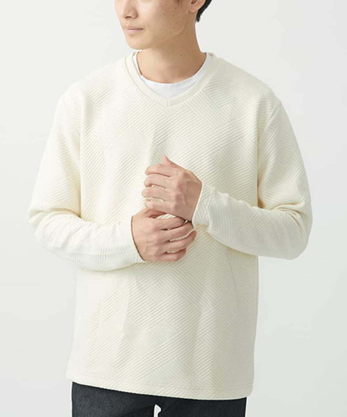 MK MICHEL KLEIN HOMME tシャツ Vネックカットソー/フクレ