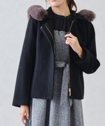 新品 ミッシュマッシュ ファー付ダッフルコート　M　フォックスファー 新品 ミッシュマッシュ ファー付ダッフルコート M フォックス