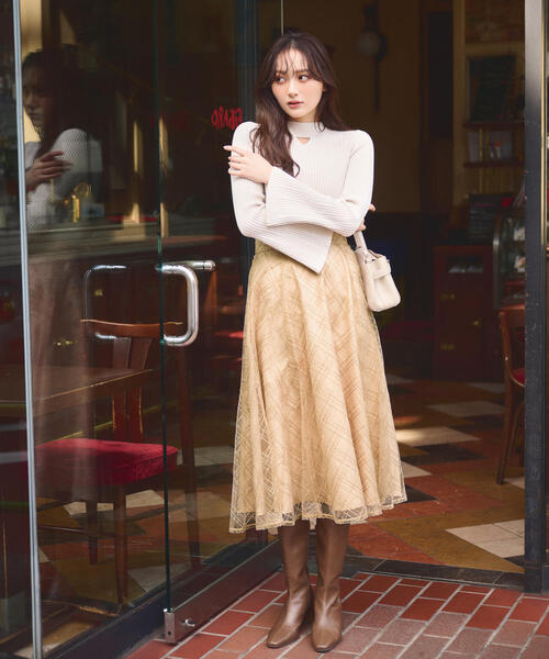 【CELFORD】バリエーションチュールフレアスカート　スカート　スパンコール 楽天市場】【即日出荷】(12%OFF) CELFORD セルフォード バリエーション