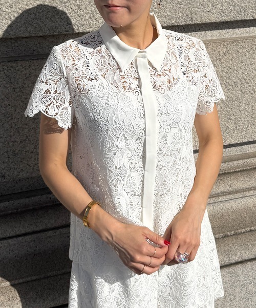 JENNE 着痩せ総レースブラウス 着痩せ総レースブラウス レディース : ZOZOTOWN Yahoo!店 - 通販