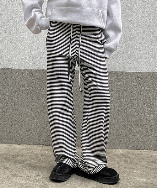 BLACKUP スウェットパンツ ジャージ 「MADE」 キリッド起毛