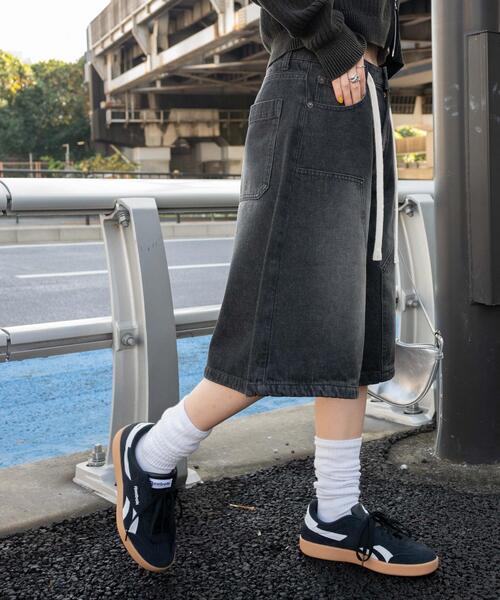 Dall clothing バギーフィットダブルニーデニムsize:L