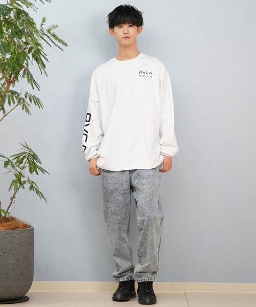 RVCA/ルーカ×Mr.Cartoonコラボモデル ロゴプリントT ロンT