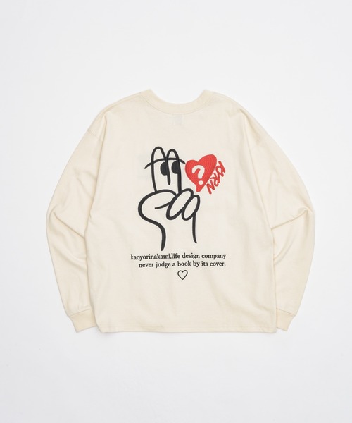 kaoyorinakami tシャツ Peace long tee / ピースロンT メンズ