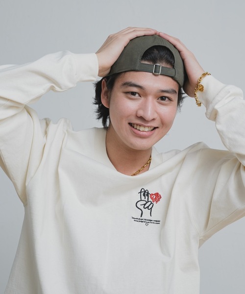 kaoyorinakami tシャツ Peace long tee / ピースロンT メンズ