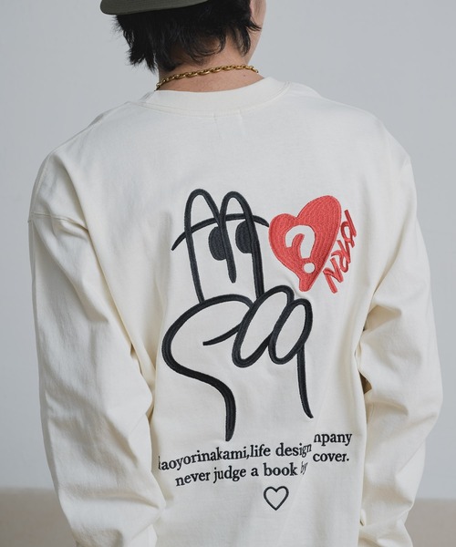 kaoyorinakami tシャツ Peace long tee / ピースロンT メンズ 
