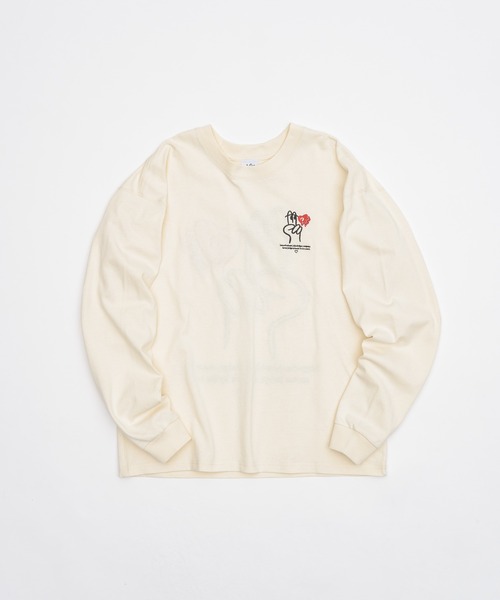 kaoyorinakami tシャツ Peace long tee / ピースロンT メンズ 
