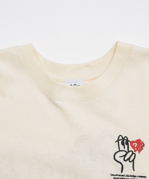 kaoyorinakami tシャツ Peace long tee / ピースロンT メンズ