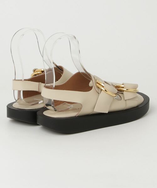 CAMINANDOのベージュのサンダル CAMINANDO 「CAMINANDO」 フラットサンダル 8 ベージュ