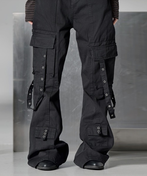 FOLLOWIN（フォロウィン） カーゴパンツ y2kビンテージユニークベルト