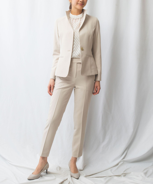 ナラカミーチェ（NARACAMICIE）/【NARACAMICIE】【セットアップスーツ対応】強撚合繊ストレッチテーパードパンツ NARACAMICIE（ナラカミーチェ） パンツ 「NARACAMICIE」「セットアップ