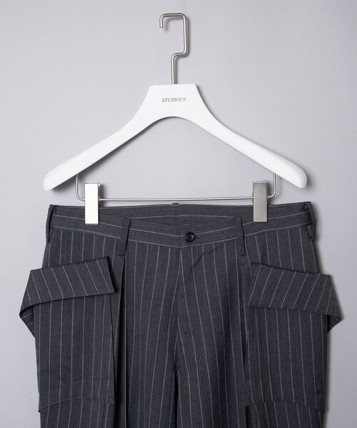 sulvam（サルバム） スラックス ストライプストレートスラックス