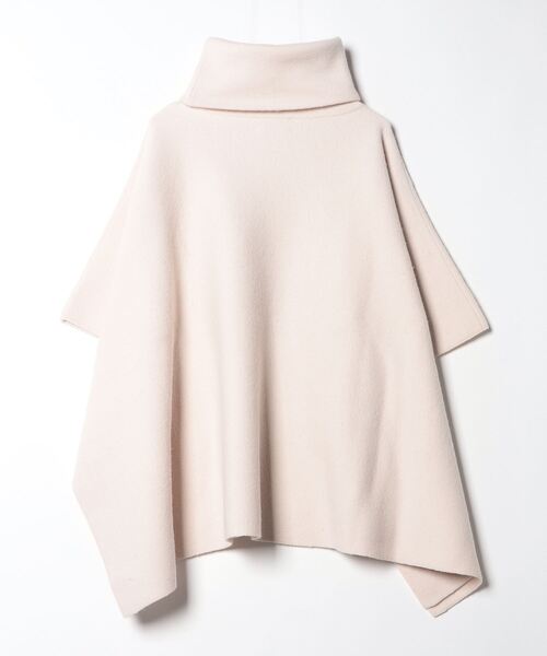 「J&M DAVIDSON 」 ニットポンチョ S ベージュ レディース_画像2