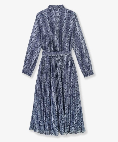 【新品・未使用】【MICHAEL KORS】シャツワンピース★ミディドレス／S セール】ショートスリーブ ボタンダウン ミディドレス（シャツ