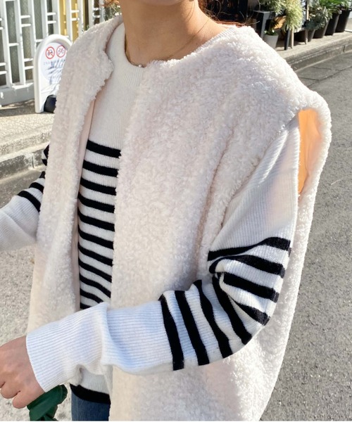 「archives」 ジャケット MEDIUM アイボリー レディース_画像2