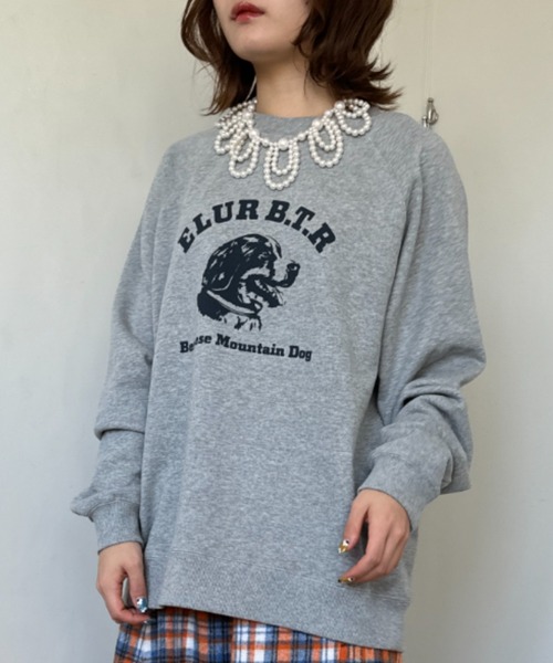 【美品】elu. エル　ブルックリントップス　グレー　スウェット　Sサイズ d471-r1.jpg