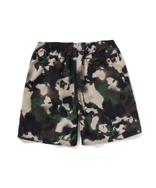 A BATHING APE パンツ MAP CAMO REGULAR FIT BEACH SHORTS