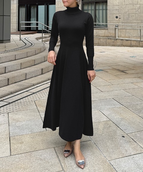 JENNE」 ニットワンピース LARGE ブルー レディース : ZOZOTOWN Yahoo