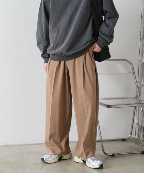 WHIMSIC スラックス 「UNISEX/2サイズ展開/SETUP対応」ルーズ