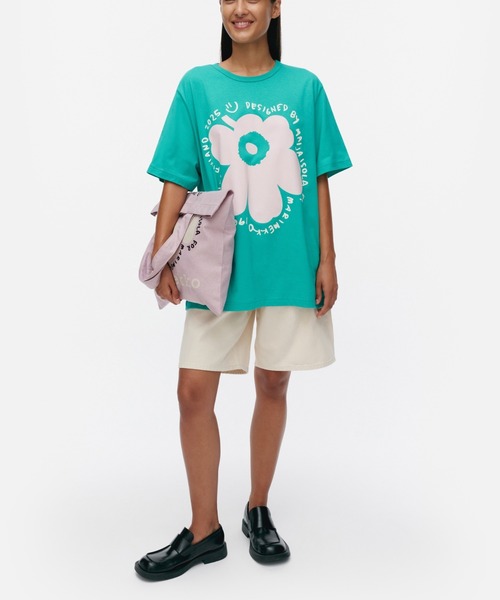 tシャツ 「kioski」 Vihne Piirto Unikko / t-shirt レディース メンズ marimekko tシャツ 「kioski」 Vihne Piirto Unikko / t-shirt