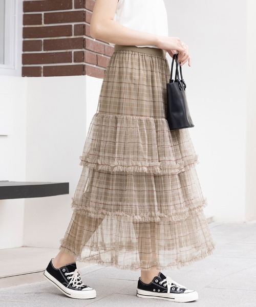 【タイムセール】【美品】KIN DOUBLE SK ロングスカート 売り切りSALE【美品】KIN DOUBLE SK ロングスカート ブラック