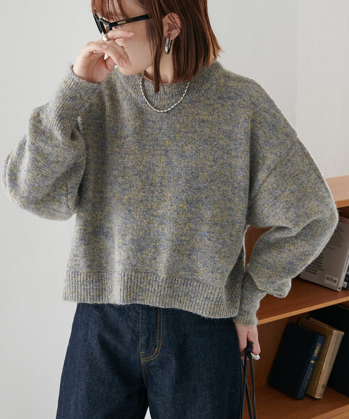 Discoat（ディスコート） 長袖ニット MEDIUM ブラウン レディース