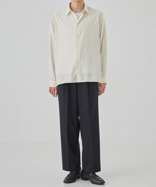 UNITED ARROWS スラックス　46 フランネル　ストライプ  2タック UNITED TOKYO スラックス シャドーストライプ 2タックイージー