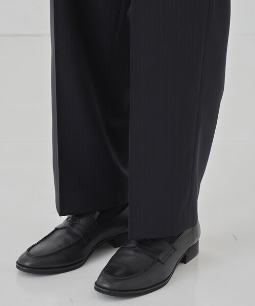 UNITED ARROWS スラックス　46 フランネル　ストライプ  2タック UNITED TOKYO スラックス シャドーストライプ 2タックイージー