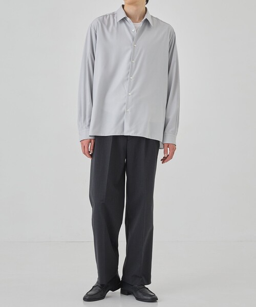 UNITED ARROWS スラックス　46 フランネル　ストライプ  2タック UNITED TOKYO スラックス シャドーストライプ 2タックイージー
