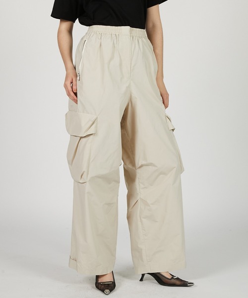 カーゴパンツ タフタカーゴパンツ / Taffeta Cargo Pants レディースの画像